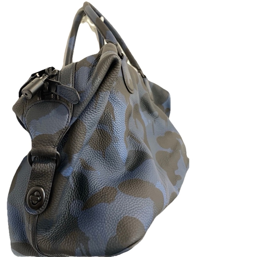COACH Explorer CAMO Print LEATHER DUFFLE BAG - Picture 4 of 16